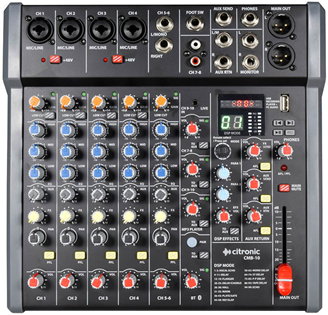 6 Channel Mixing Desk with DSP   USB 