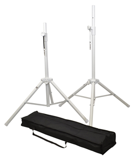 Steel White Speaker Stand Kit with 2%2 