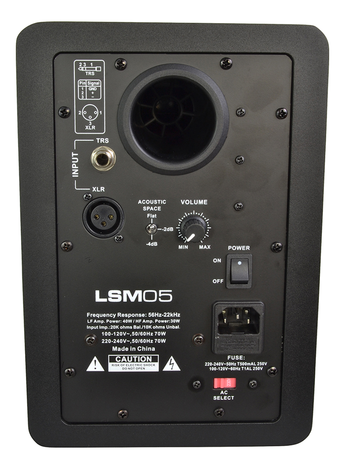 Two Lyonforge Studio Monitor Dual Amplifier 5 Bass Driver - Studio Speakers