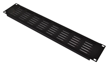 19-Inch 2U Vent Panel Black 