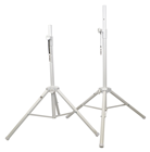 Steel White Speaker Stand Kit with 2%2 